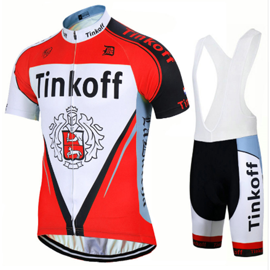 Abbigliamento Tinkoff 2017 Manica Corta e Pantaloncino Con Bretelle rosso - Clicca l'immagine per chiudere